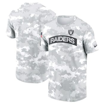 Las Vegas Raiders 2024 Arctic Camo Salute to Service Performance T-Shirt