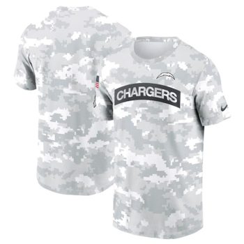 Los Angeles Chargers 2024 Arctic Camo Salute to Service Performance T-Shirt