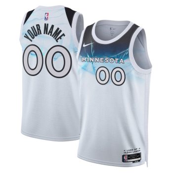 Minnesota Timberwolves Unisex 2024/25 Custom Swingman Jersey - City Edition - White