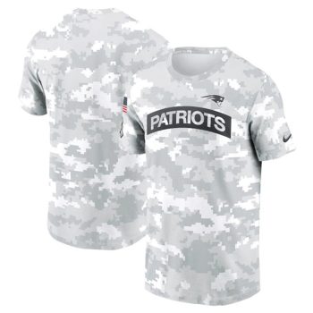 New England Patriots 2024 Arctic Camo Salute to Service Performance T-Shirt