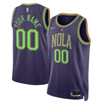 New Orleans Pelicans Unisex 2024/25 Custom Swingman Jersey - City Edition - Purple