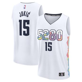 Nikola Jokic Denver Nuggets 2024/25 Fast Break Player Jersey - City Edition - White