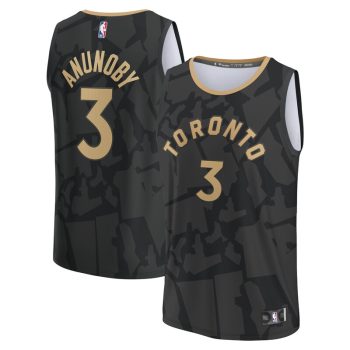 OG Anunoby Toronto Raptors Fastbreak Jersey - City Edition - Black