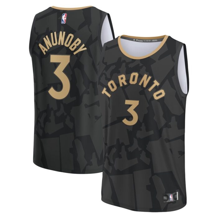 OG Anunoby Toronto Raptors Fastbreak Jersey - City Edition - Black