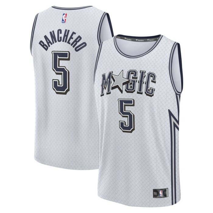 Paolo Banchero Orlando Magic 2024/25 Fast Break Player Jersey - City Edition - Silver