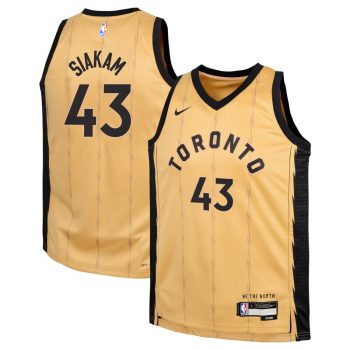 Pascal Siakam Toronto Raptors Youth Swingman Replica Jersey - City Edition - Gold