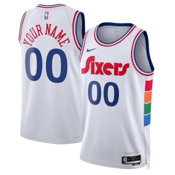 Philadelphia 76ers Unisex 2024/25 Custom Swingman Jersey - City Edition - White