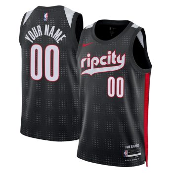 Portland Trail Blazers Unisex 2024/25 Custom Swingman Jersey - City Edition - Black