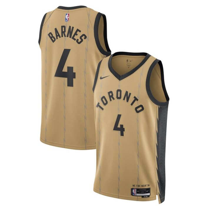 Scottie Barnes Toronto Raptors Unisex 2023/24 Swingman Jersey - Gold - City Edition