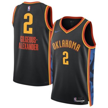 Shai Gilgeous-Alexander Oklahoma City Thunder Unisex 2024/25 Swingman Player Jersey - City Edition - Black