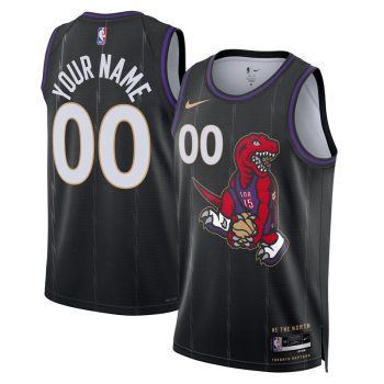 Toronto Raptors Unisex 2024/25 Custom Swingman Jersey - City Edition - Black