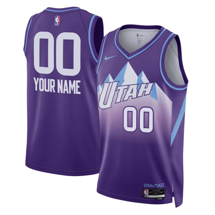 Utah Jazz Unisex 2024/25 Custom Swingman Jersey - City Edition - Purple