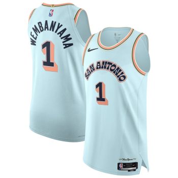 Victor Wembanyama San Antonio Spurs 2024/25 Player Jersey - City Edition - Light Blue