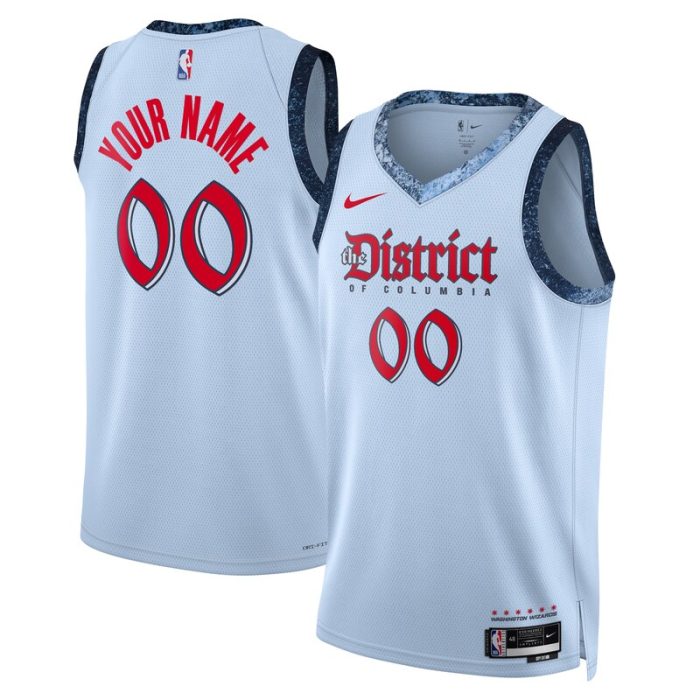 Washington Wizards Unisex 2024/25 Custom Swingman Jersey - City Edition - Powder Blue