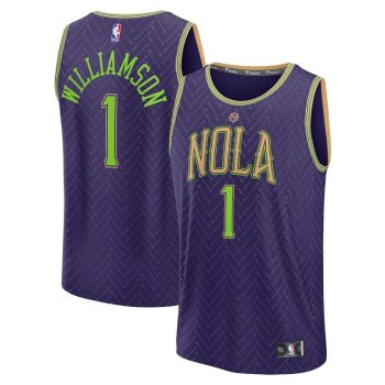 Zion Williamson New Orleans Pelicans Youth 2024/25 Fast Break Player Jersey - City Edition - Purple