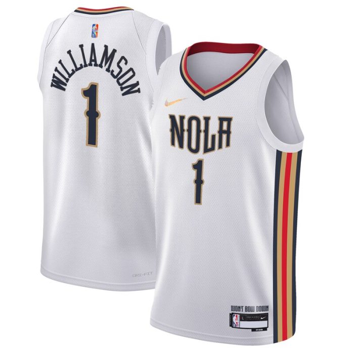 Zion Williamson New Orleans Pelicans Youth Swingman Jersey - City Edition - White