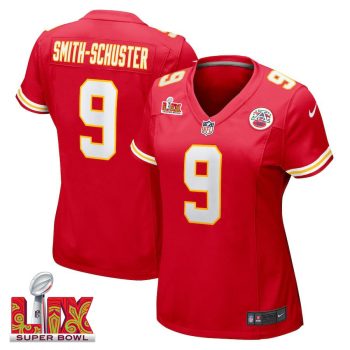 JuJu Smith-Schuster #9 Kansas City Chiefs Super Bowl LIX Women's Jersey - Red