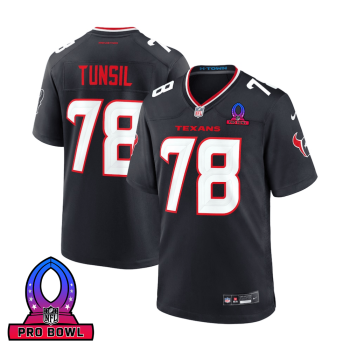 Laremy Tunsil 78 Houston Texans 2025 Pro Bowl Patch Game Men Jersey - Navy