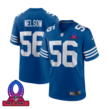 Quenton Nelson 56 Indianapolis Colts 2025 Pro Bowl Patch Game Men Jersey - Royal