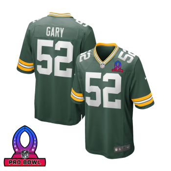 Rashan Gary 52 Green Bay Packers 2025 Pro Bowl Patch Game Men Jersey - Green