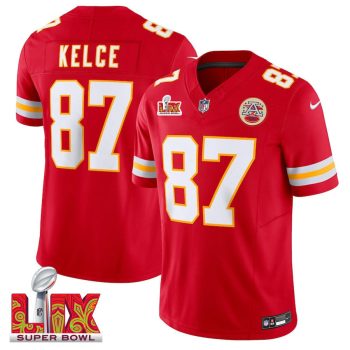 Travis Kelce #87 Kansas City Chiefs Super Bowl LIX Jersey - Men's - Red