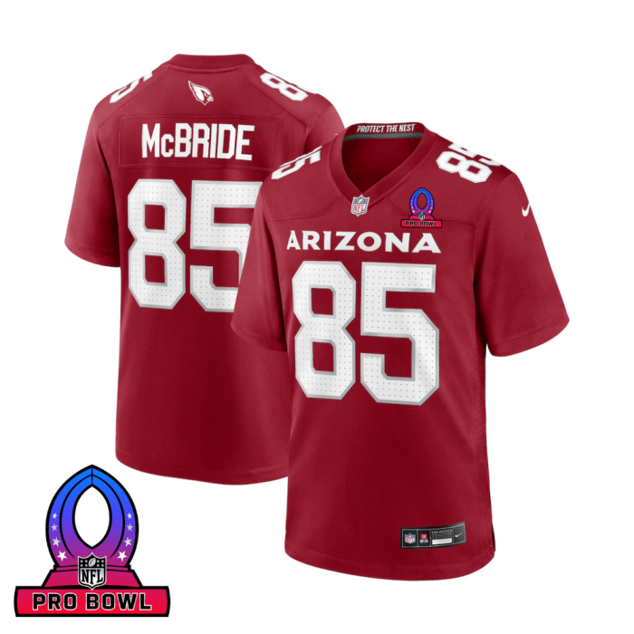 Trey McBride 85 Arizona Cardinals 2025 Pro Bowl Patch Game Men Jersey - Cardinal