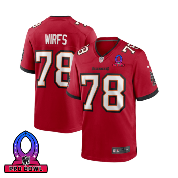 Tristan Wirfs 78 Tampa Bay Buccaneers 2025 Pro Bowl Patch Game Men Jersey - Red