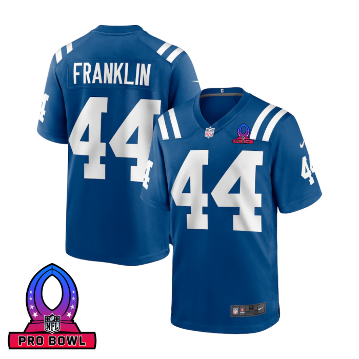 Zaire Franklin 44 Indianapolis Colts 2025 Pro Bowl Patch Game Men Jersey - Royal