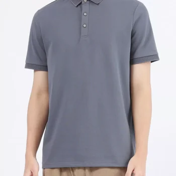 Men's Plus Size Button Detail Short Sleeve Polo