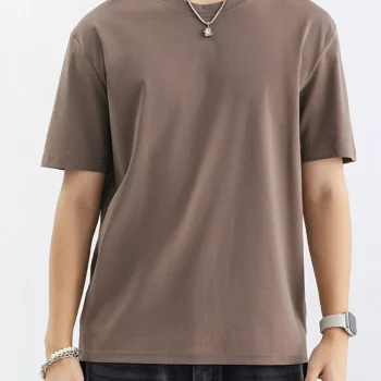 Men's Plus Size Casual Solid Color T-Shirt