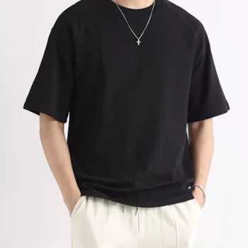 Men's Plus Size Relaxed Fit Solid Color T-Shirt