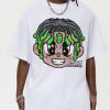 Men's Cartoon Graphic Oversized T-Shirt