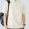 Men's Plus Size Button Detail Short Sleeve Polo