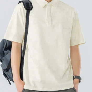 Men's Plus Size Button Detail Short Sleeve Polo