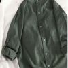 Men's Plus Size Casual Loose Fit Button Up Shirt