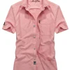 Men's Plus Size Casual Short Sleeve Button-Down Shirt