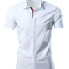 Men's Plus Size Slim Fit Short Sleeve Shirt