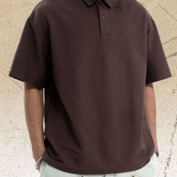 Men's Relaxed Fit Solid Color Polo