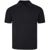 Men's Textured Knit Polo Shirt